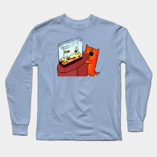 Aquarium and cat Long Sleeve T-Shirt